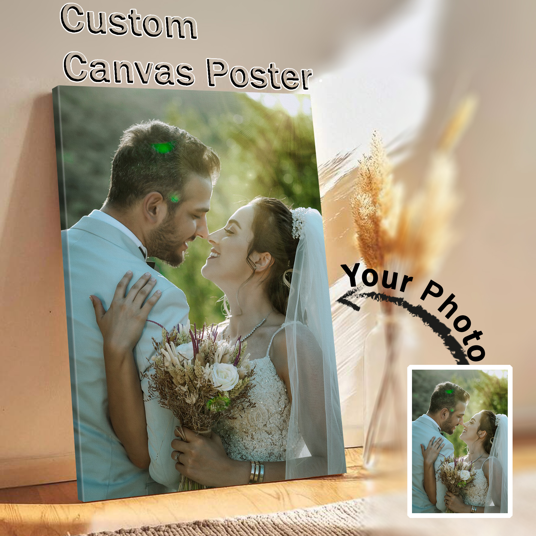 Art Craft Love - .Personalized canvas painting for garden decor/bedroom