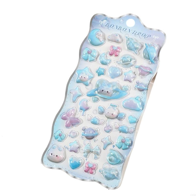 Art Craft Notebook - Cartoon Animal Sticker Embossed Decorative Sticker