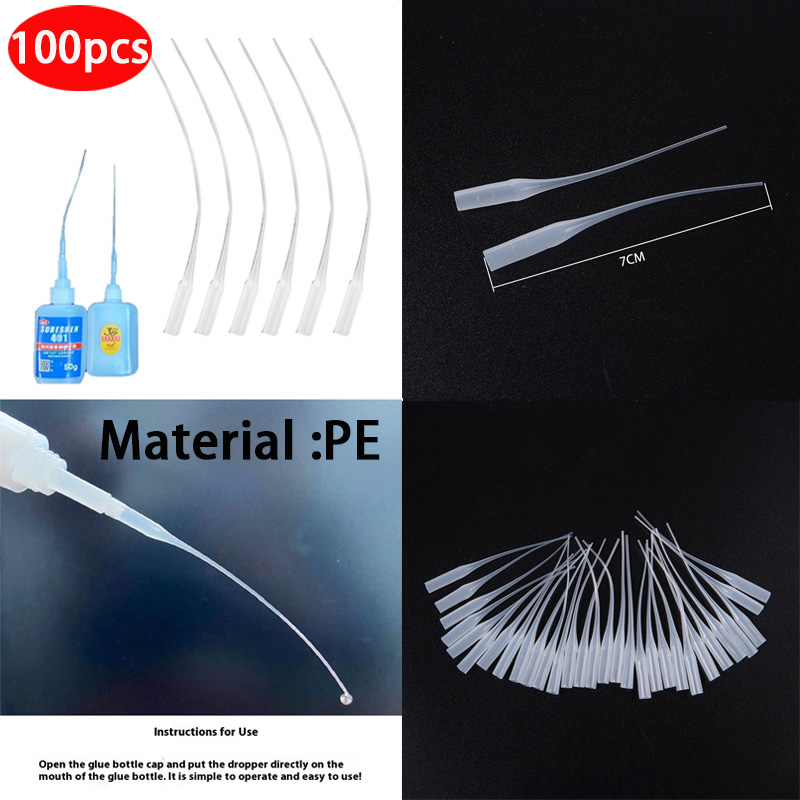 Art Craft Glue - 100pcs new PE Plastic Glue Micro-Tips