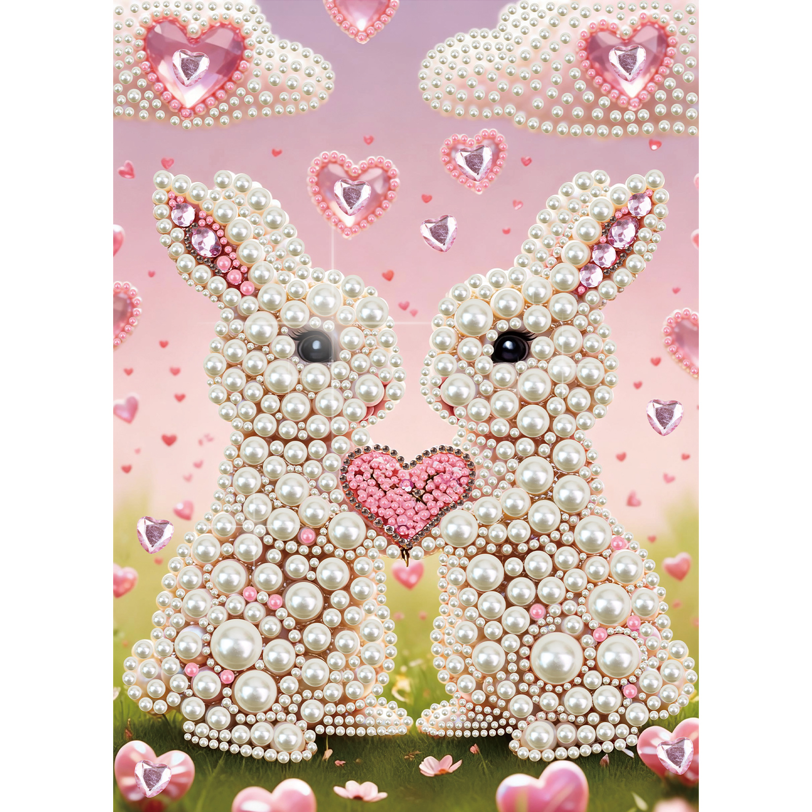 Art Craft Rabbit - DIY Pearl Diamond Art Painting kit