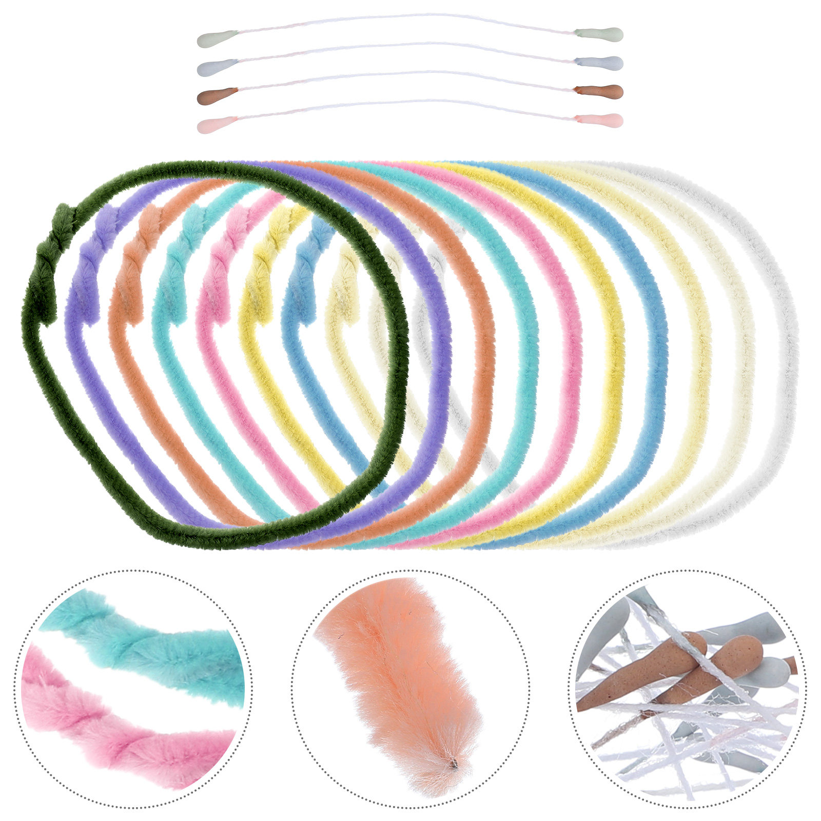 Art Craft Project - 10Pcs Chenille Stems Craft Pipe Cleaners