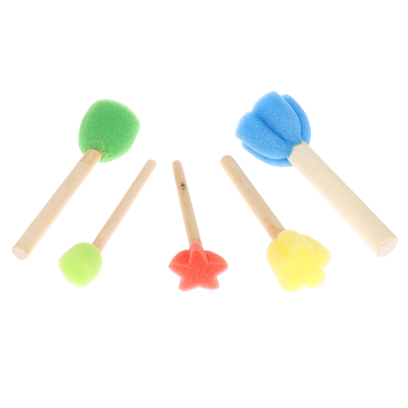 Art Craft Notebook - Kids Toddler Sponge Stamp Brush Kits