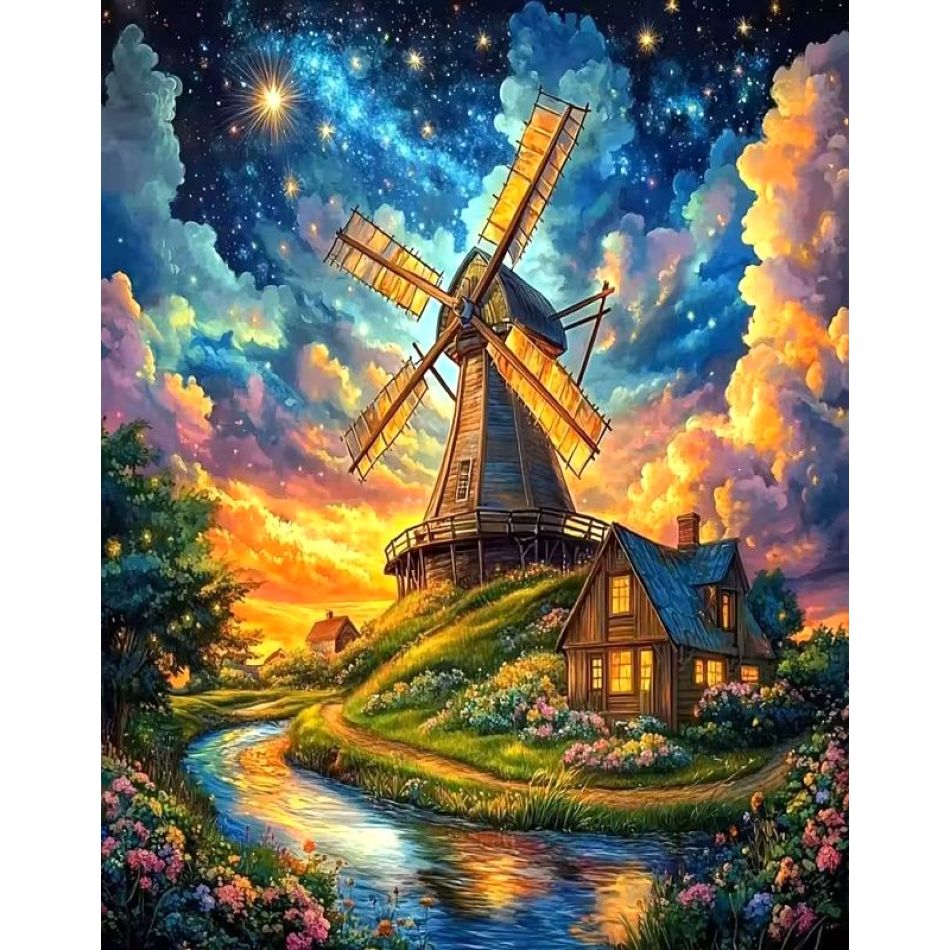 Art Craft Ideas With Paper - RUOPOTY Windmill Diamond Painting Kit Handmade