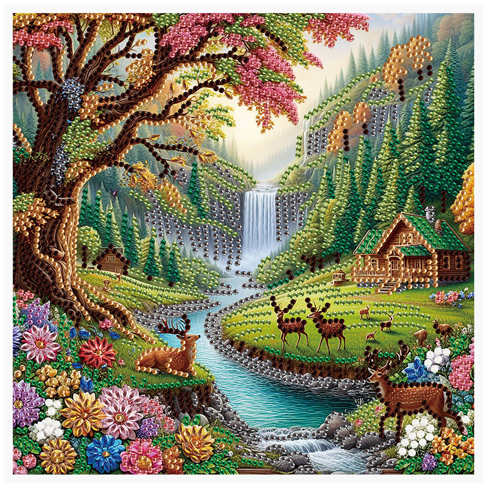 Art Craft Home - 5D DIY Diamond Painting Kit Deer