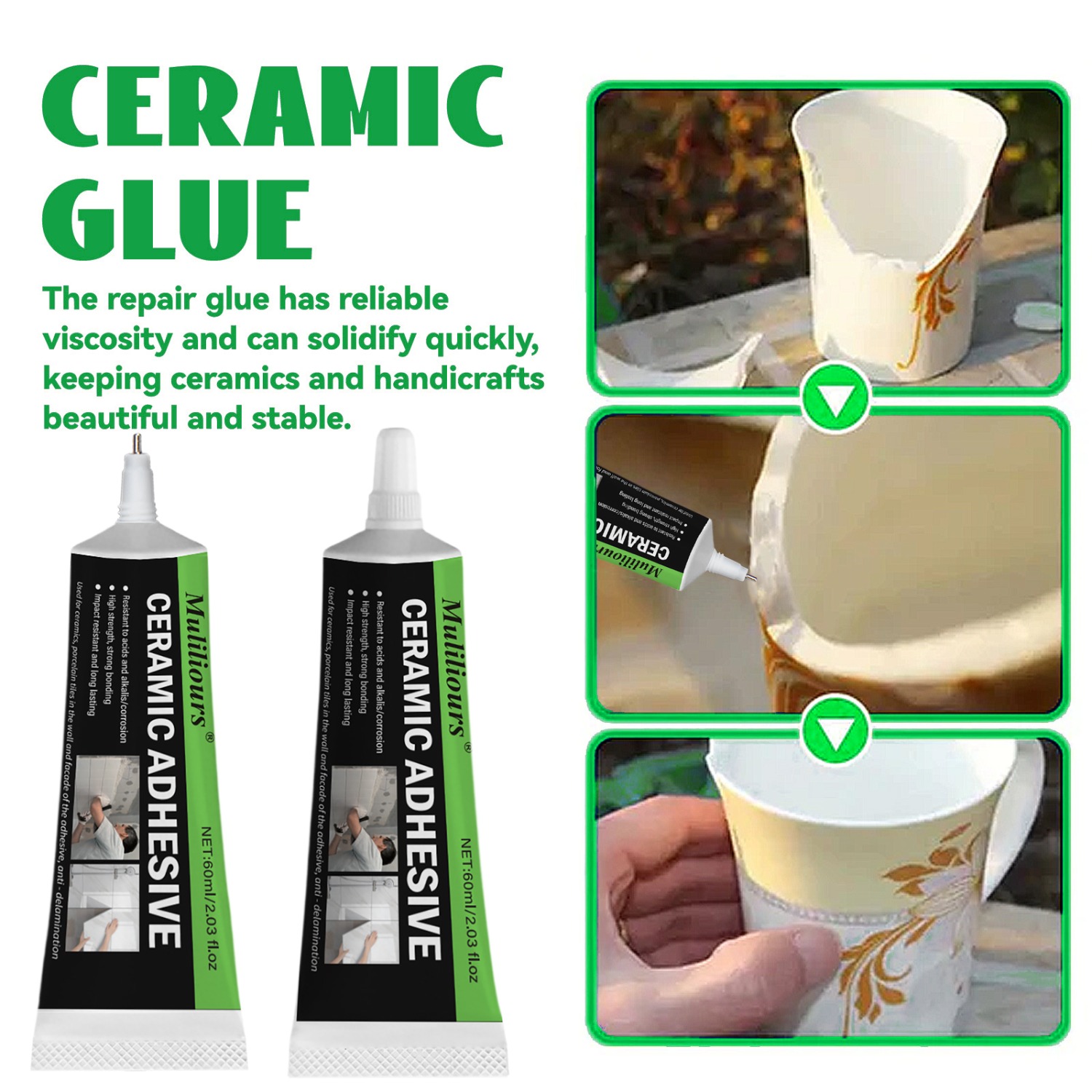 Art Craft Glue - Ceramic Repair Glue Ultra-Strong Fix Sealer