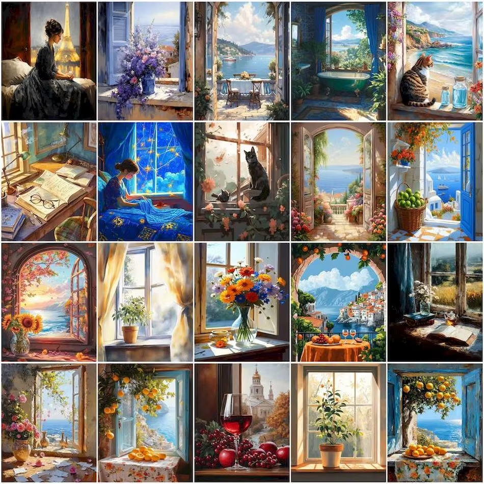 Letter S Art Craft - Painting By Numbers View outside the