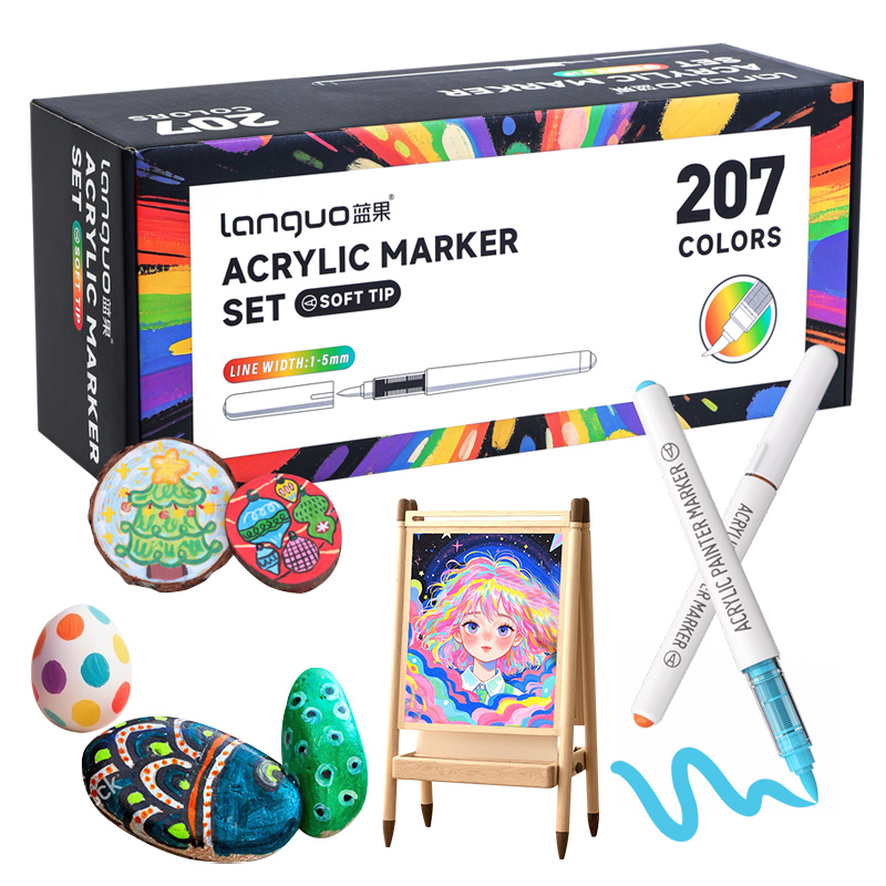 Art Craft Notebook - 207 Colors/Set Acrylic Paint Art Markers