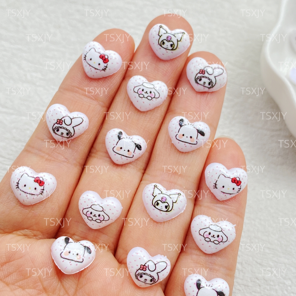 Art Craft Rabbit - 50PCS Mini Cartoon Heart Shaped Kitten,