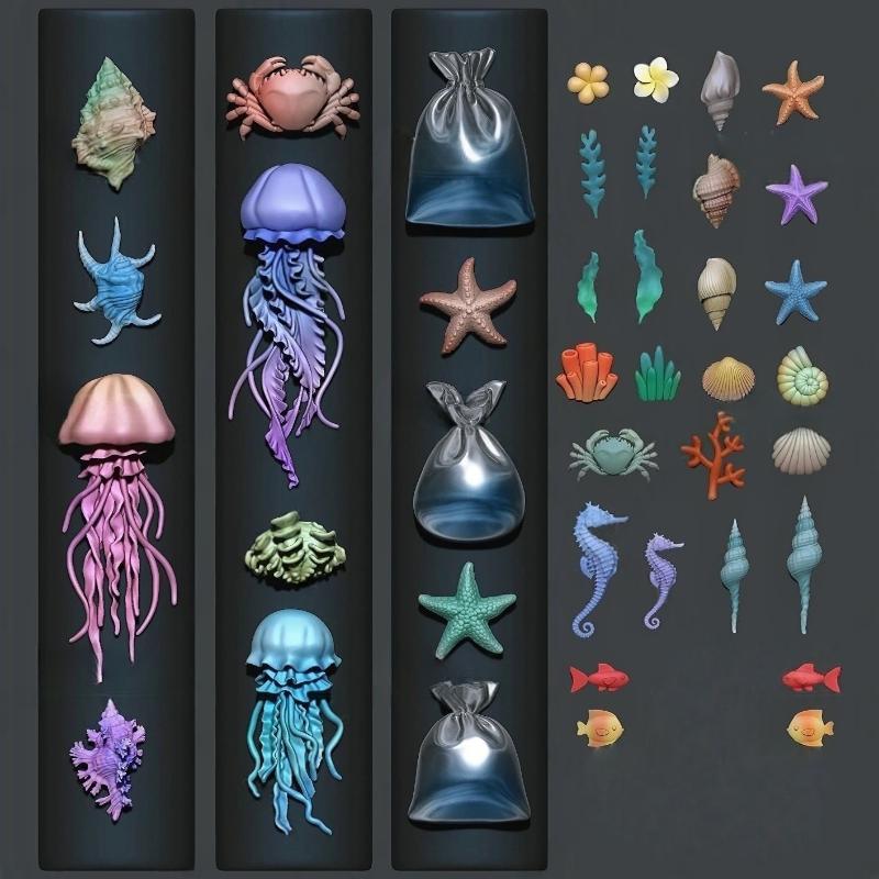 3D Ocean Series Jellyfish Star - Art Craft Template บทวิจารณ์และราคา