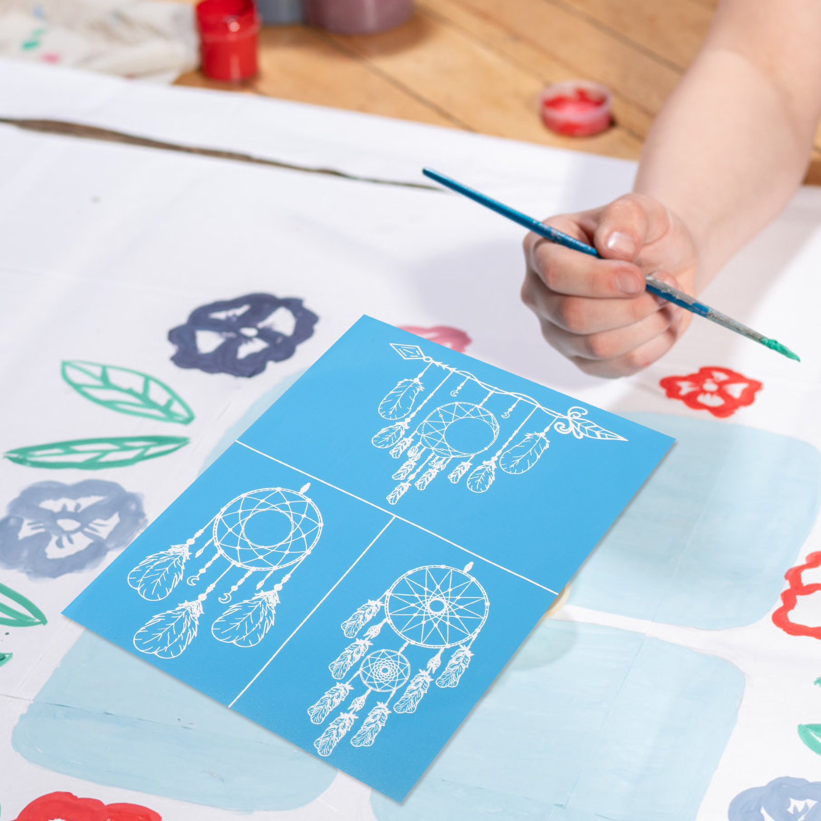 Reusable Silk Screen Stencil G - Art Craft Template บทวิจารณ์และราคา