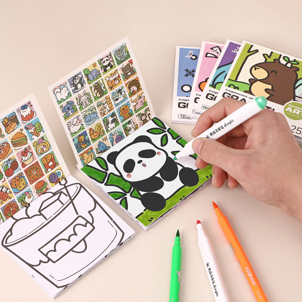 Cartoon Handy Coloring Book 25 - Art Craft Notebook บทวิจารณ์และราคา