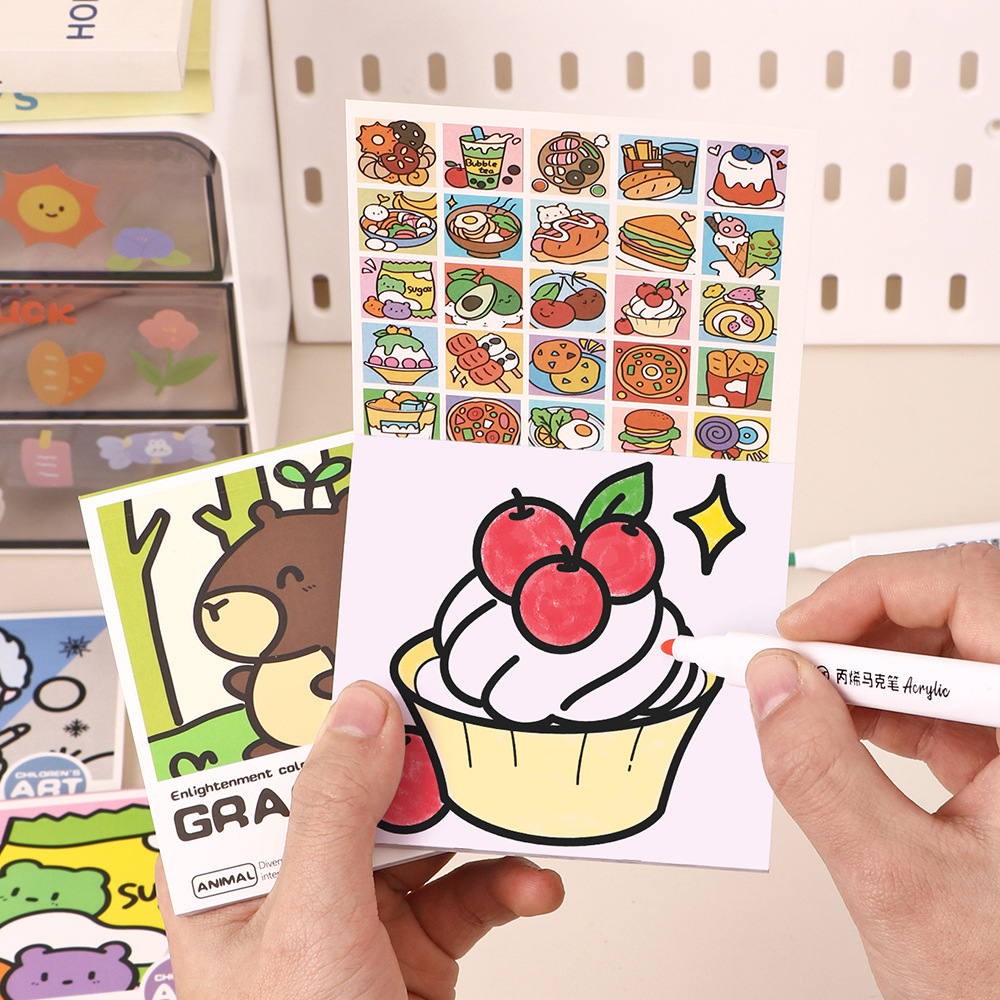 Cartoon Handy Coloring Book 25 - Art Craft Notebook บทวิจารณ์และราคา