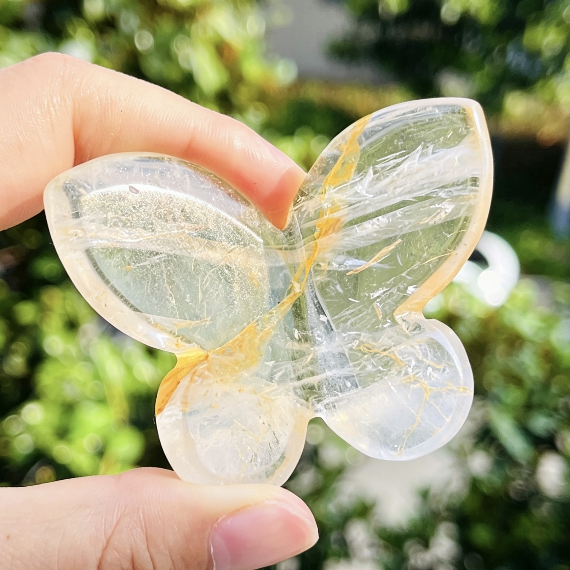 1pc Hand-Carved 3D Crystal But - Art And Craft For Mother'S Day บทวิจารณ์และราคา