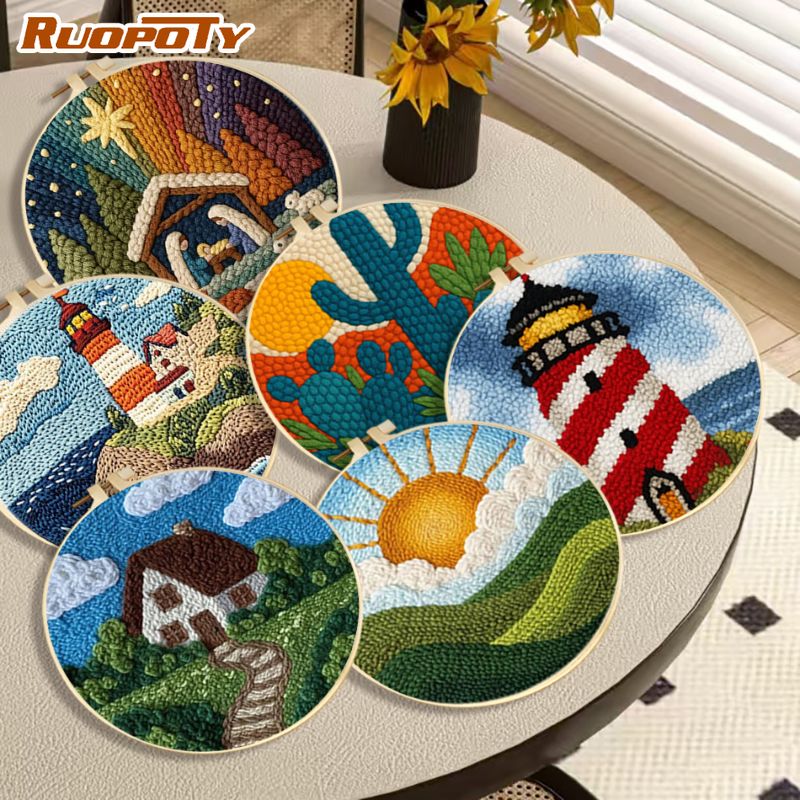 RUOPOTY Lighthouse Diy Needle  - Art Craft Ideas With Paper บทวิจารณ์และราคา