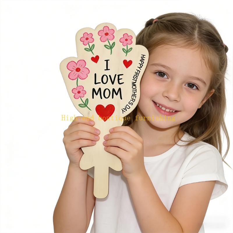 L9NB Wooden Hand Painted Flowe - Art And Craft For Mother'S Day บทวิจารณ์และราคา