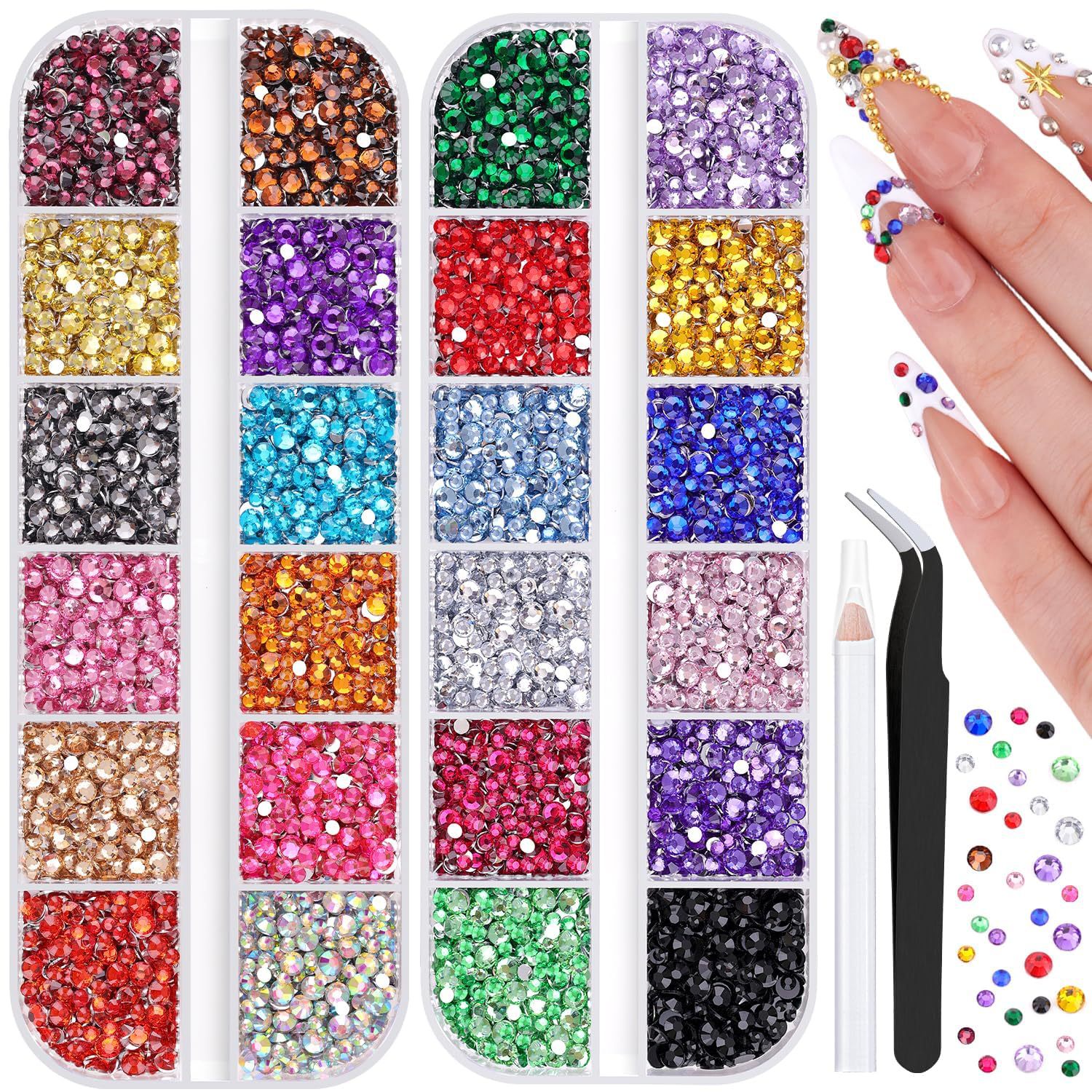 24 Color 2-Pack Glitter Nail A - Art Craft Notebook บทวิจารณ์และราคา