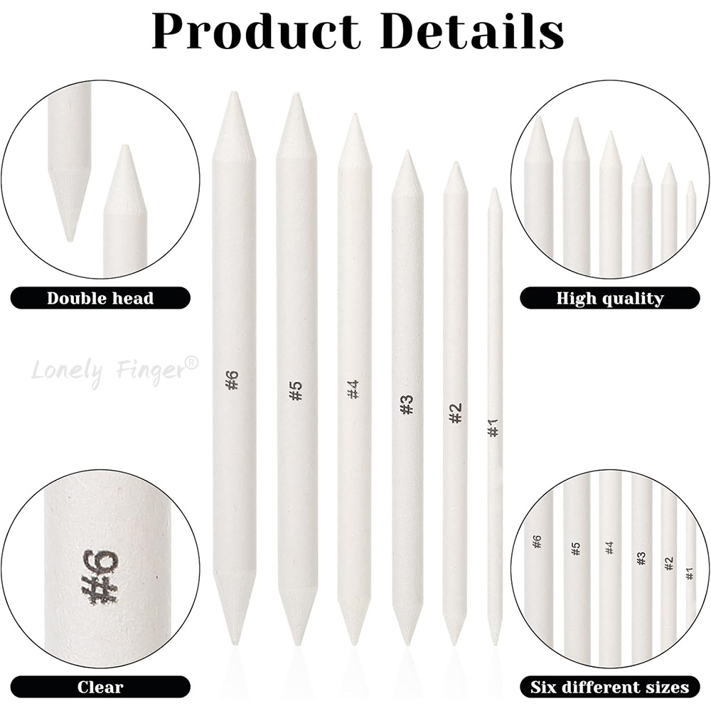 6/12 Pcs Blending Stumps, Pape - Art Craft Blend บทวิจารณ์และราคา