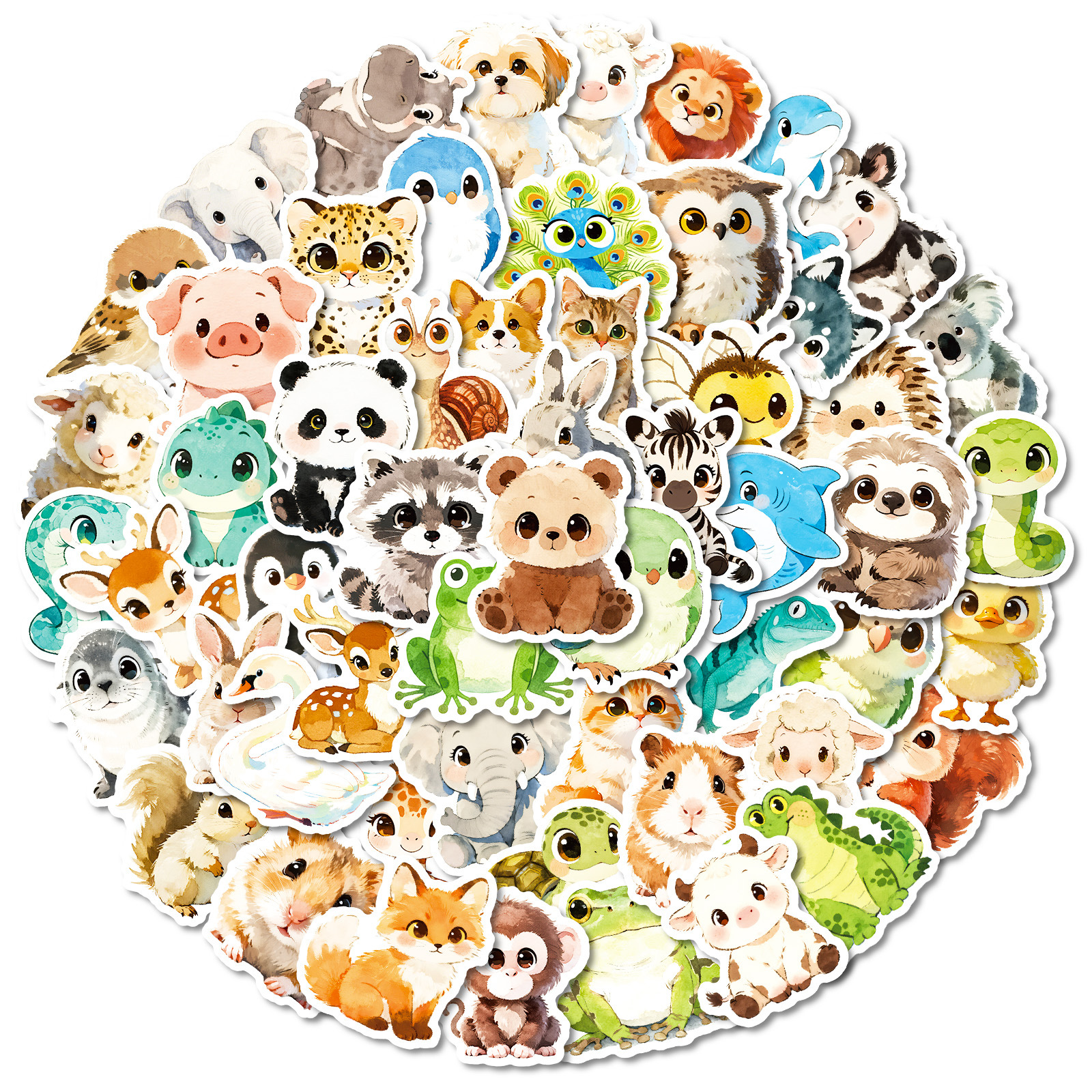 56Pcs Cute Animal Cartoon Graf - Art Craft Notebook บทวิจารณ์และราคา