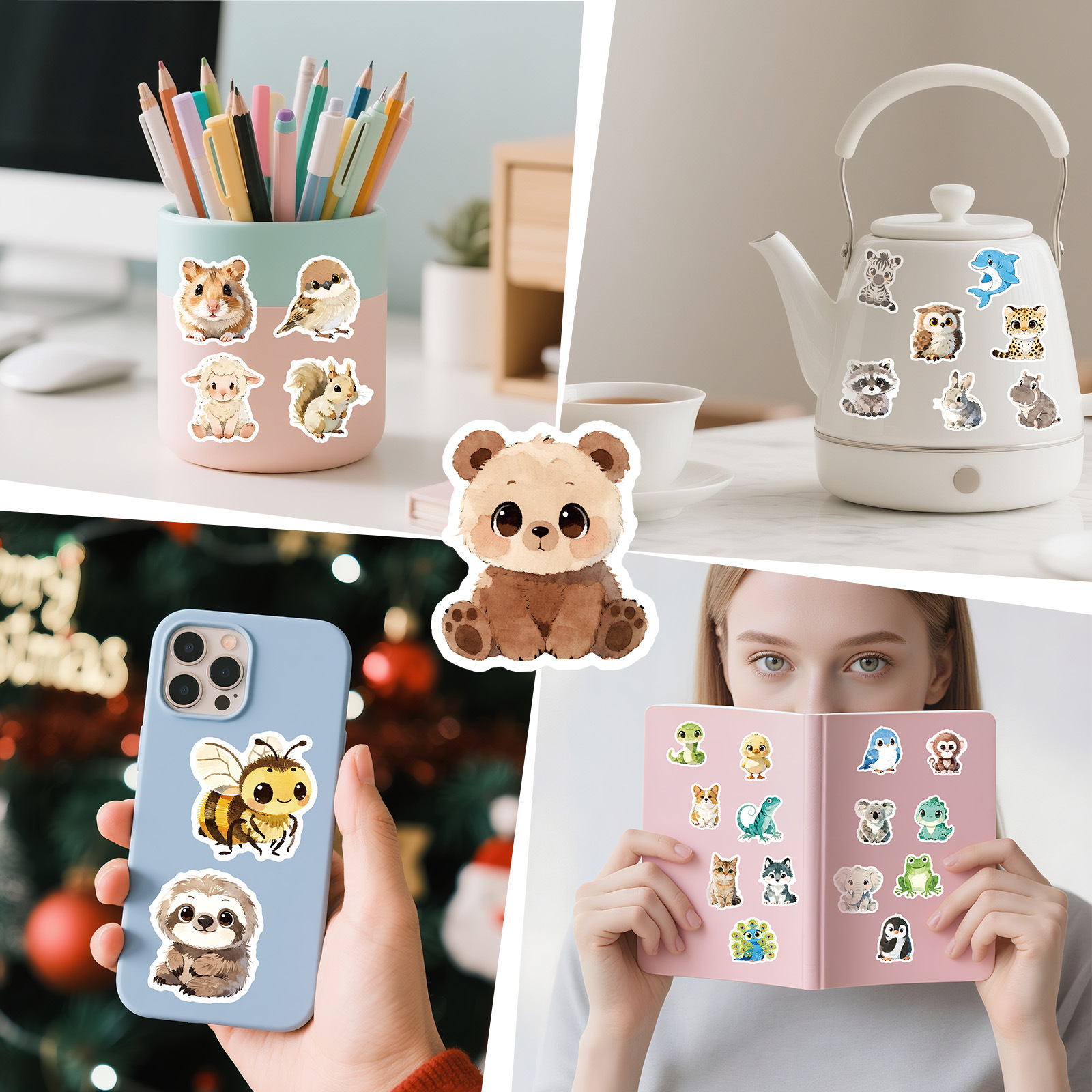 56Pcs Cute Animal Cartoon Graf - Art Craft Notebook บทวิจารณ์และราคา