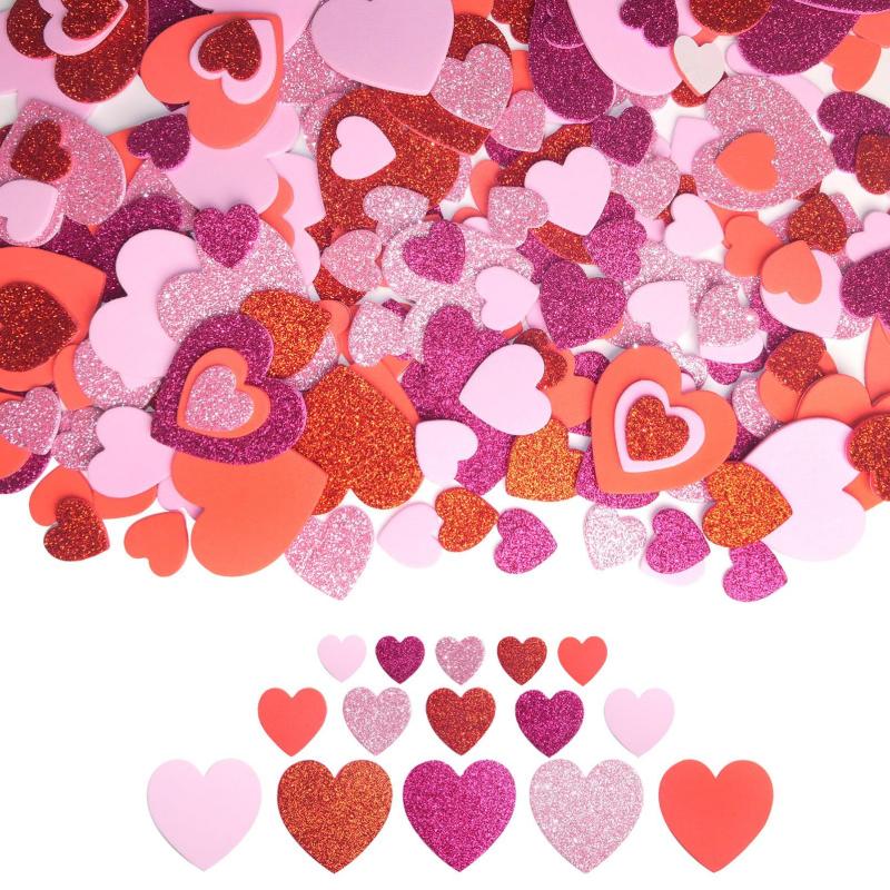 50pcs Love Heart Self Adhesive - Art Craft Love บทวิจารณ์และราคา