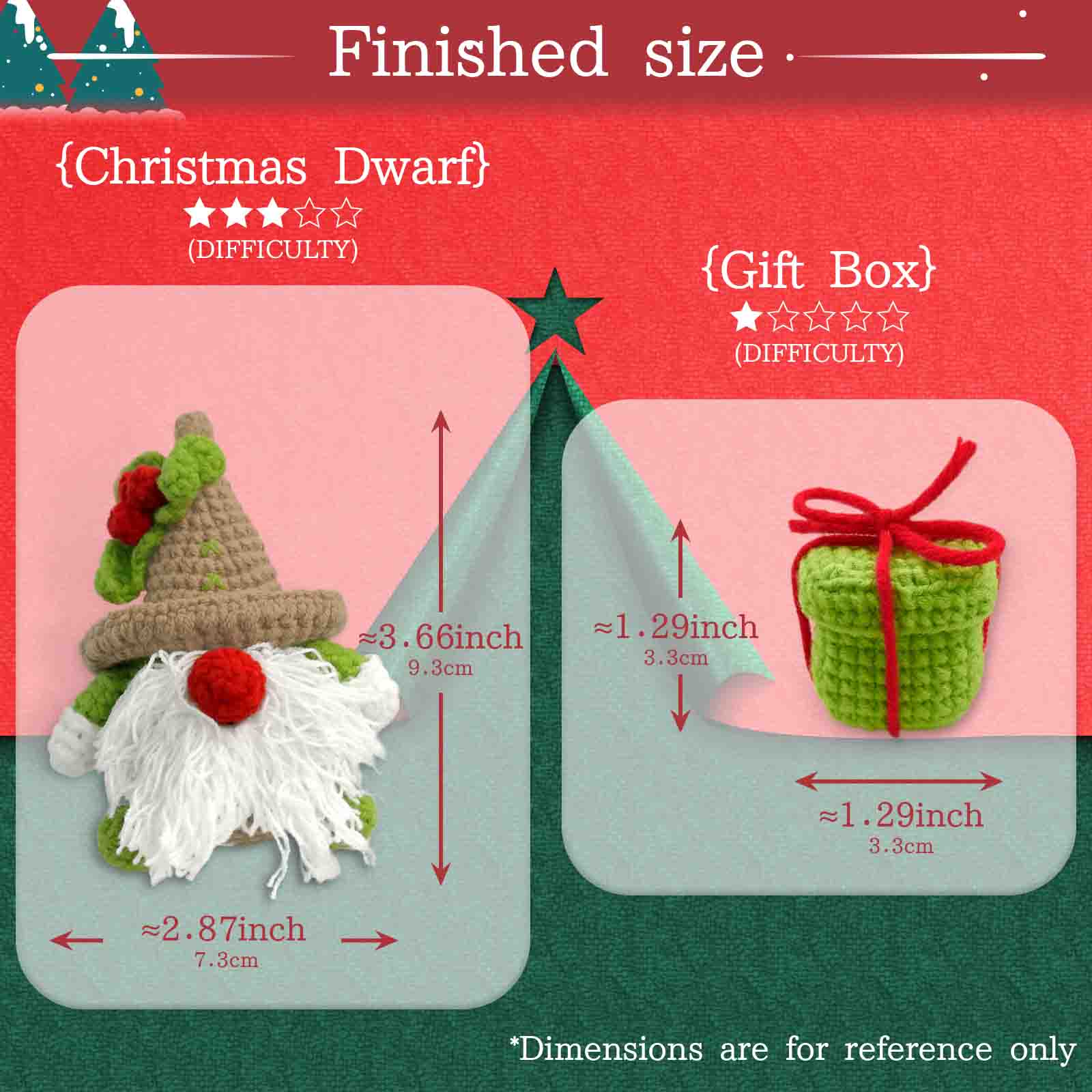 YAMAXIN 2PC Christmas Themed C - Art Craft Project บทวิจารณ์และราคา