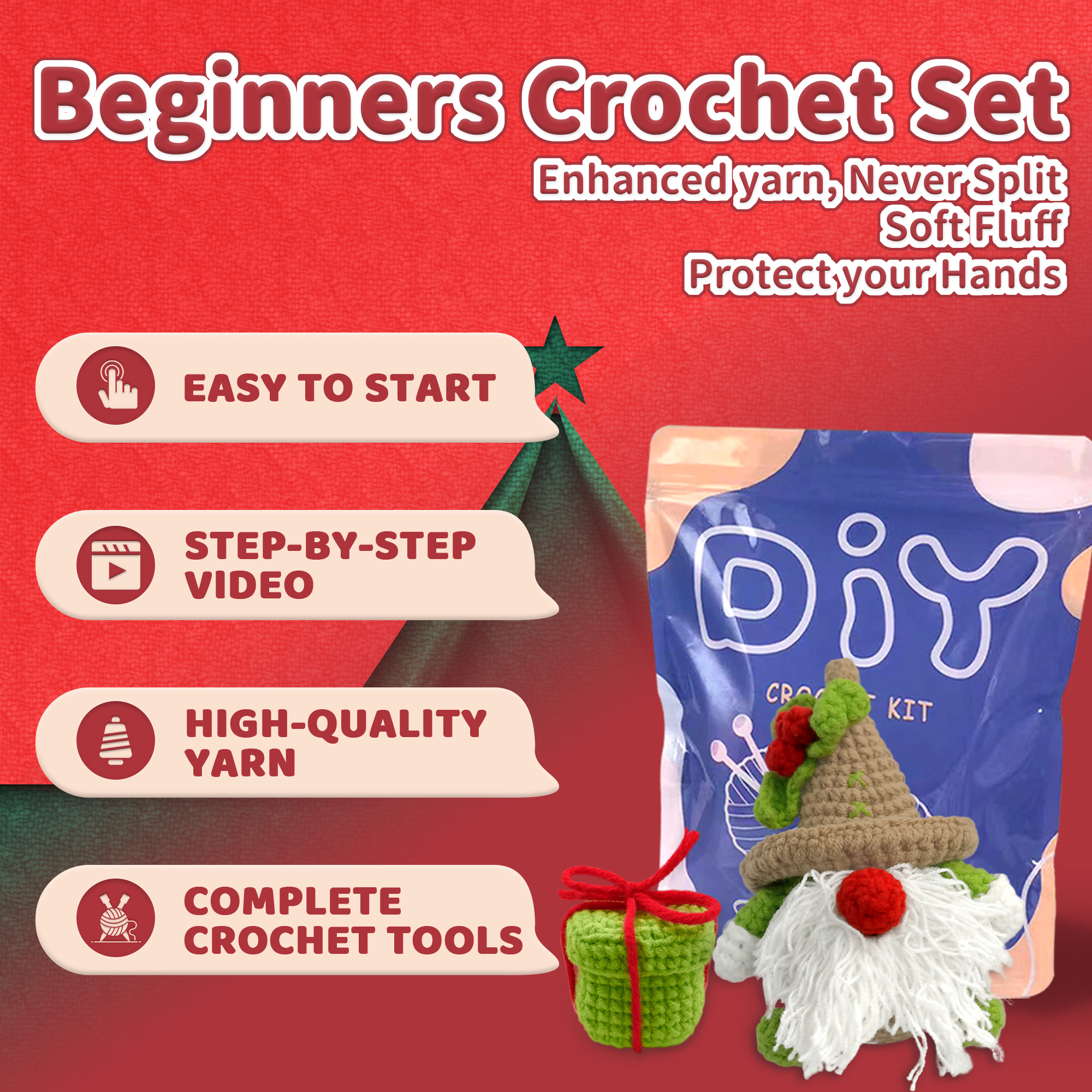 YAMAXIN 2PC Christmas Themed C - Art Craft Project บทวิจารณ์และราคา