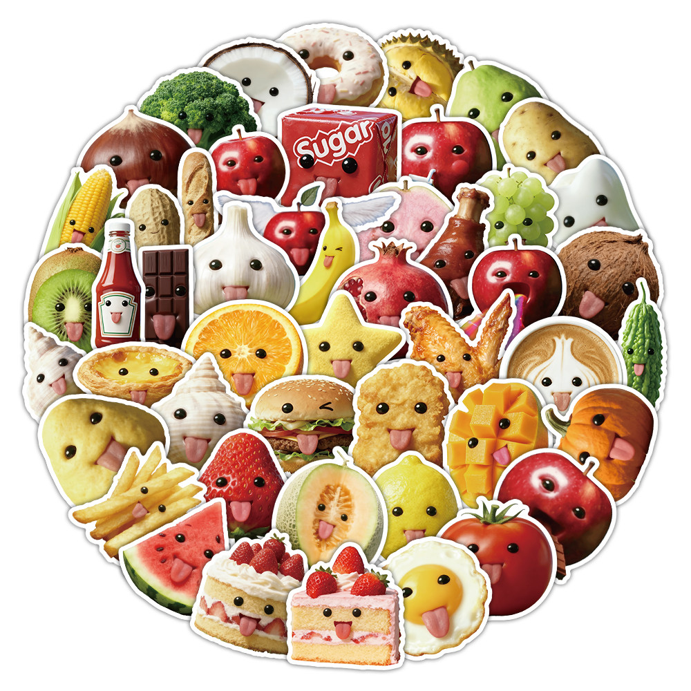 53 Pcs Abstract Art Style Food - Art Craft Notebook บทวิจารณ์และราคา