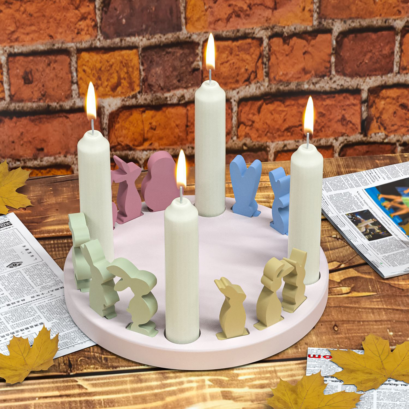 Hollow House Rabbit Candle Hol - Art Craft Rabbit บทวิจารณ์และราคา