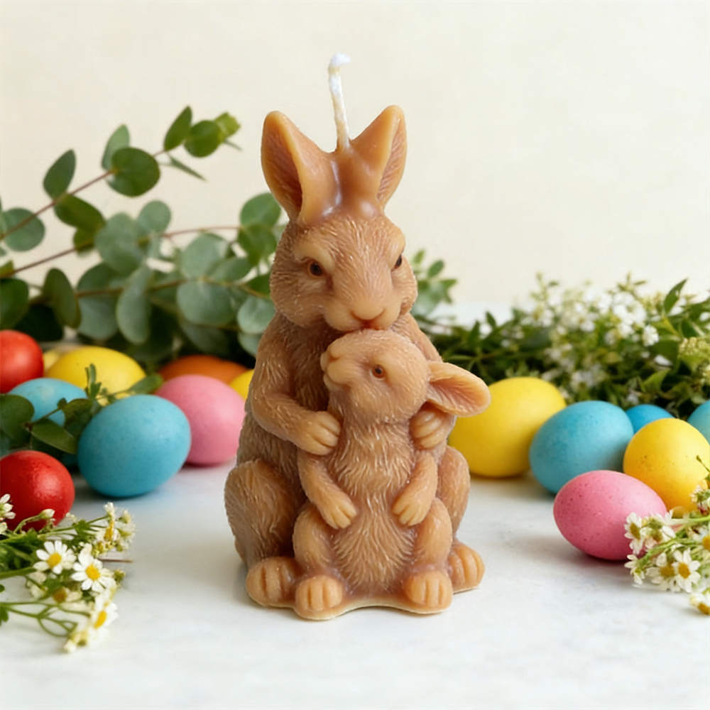 Bunny Family Silicone Candle M - Art Craft Rabbit บทวิจารณ์และราคา