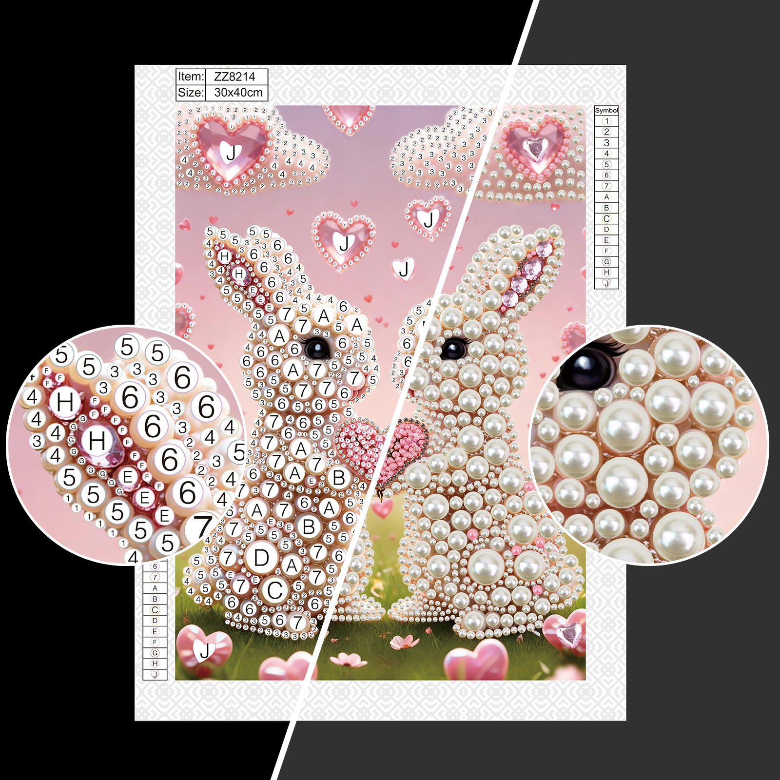 DIY Pearl Diamond Art Painting - Art Craft Rabbit บทวิจารณ์และราคา