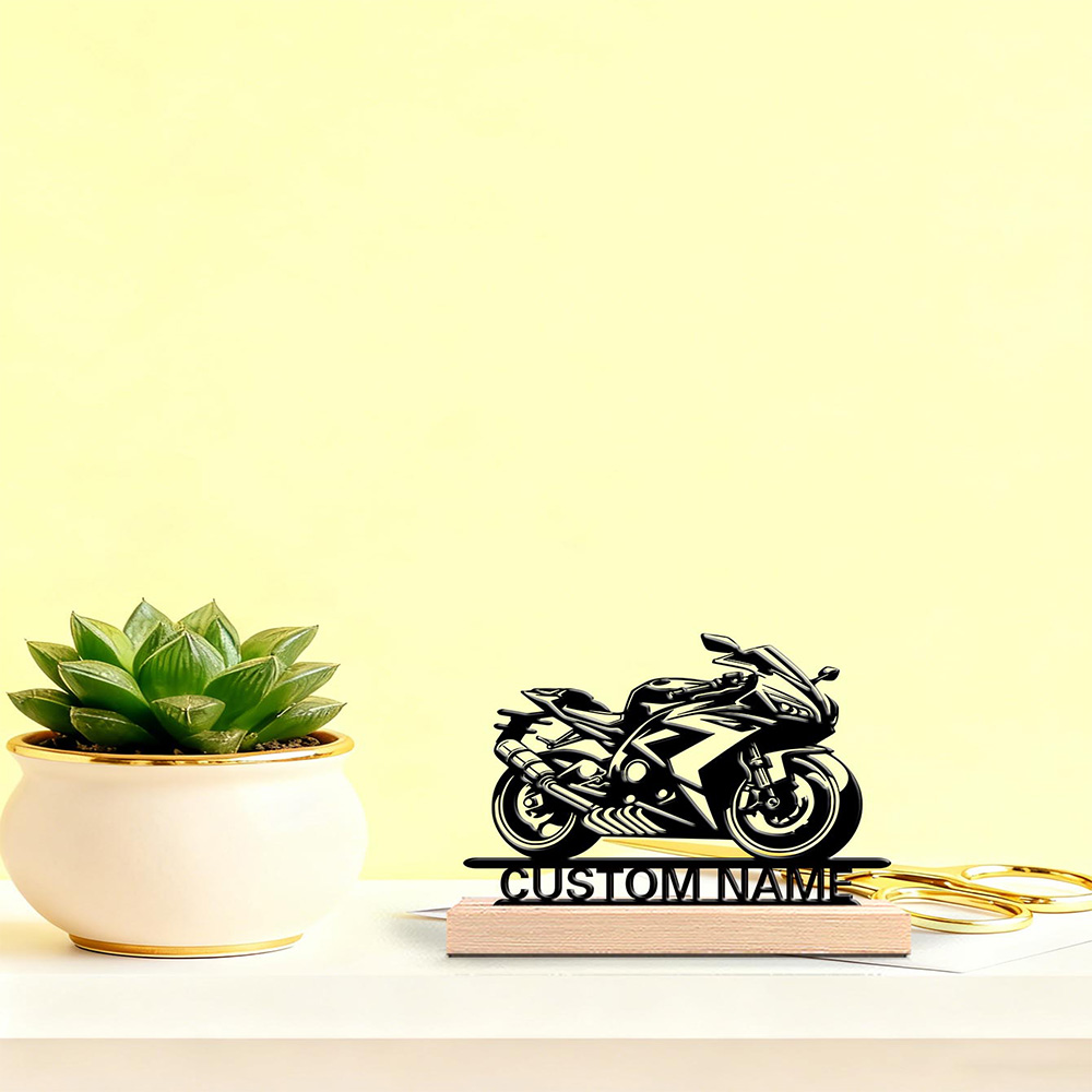 1pc Abstract cool motorcycle C - Letter S Art Craft บทวิจารณ์และราคา