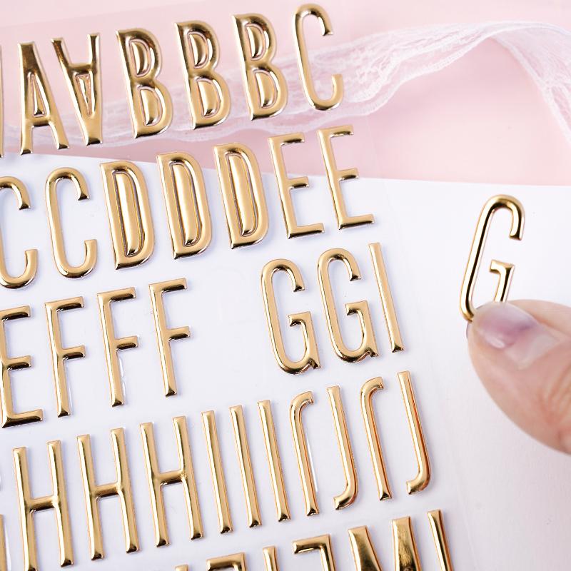 3D Gold Letter & Number Sticke - Letter S Art Craft บทวิจารณ์และราคา