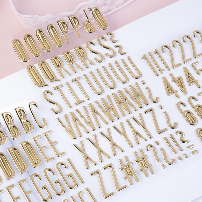 3D Gold Letter & Number Sticke - Letter S Art Craft บทวิจารณ์และราคา