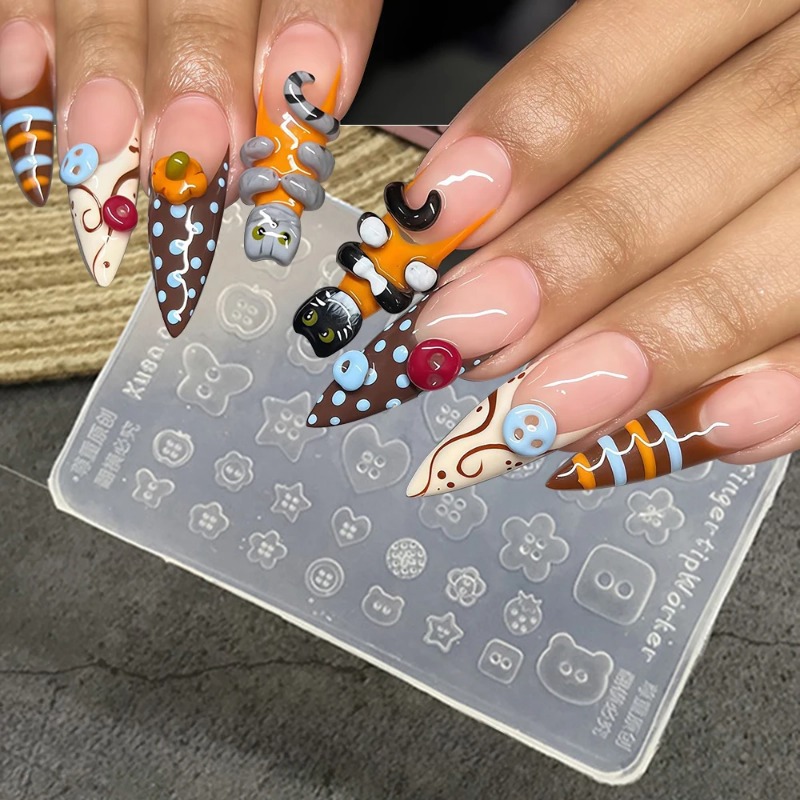 3D Baroque Angel Nail Mold Sil - Art Craft Template บทวิจารณ์และราคา
