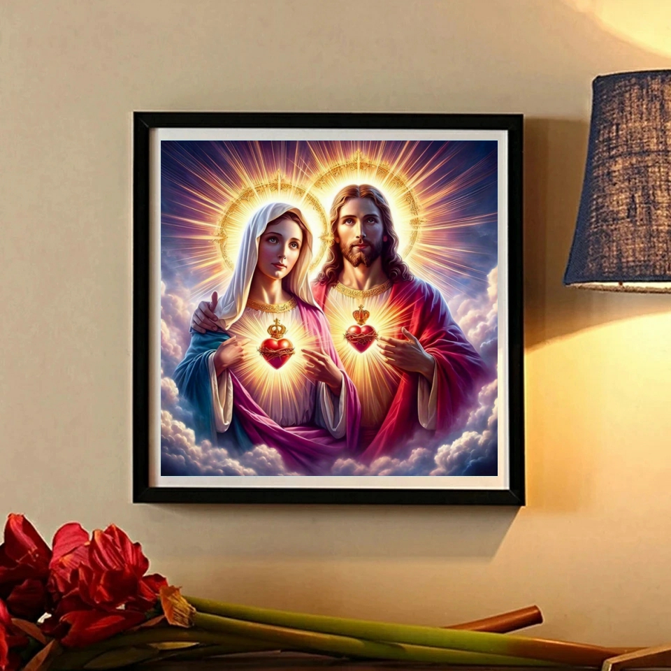 1pc frameless  Mother of Jesus - Art Craft Love บทวิจารณ์และราคา