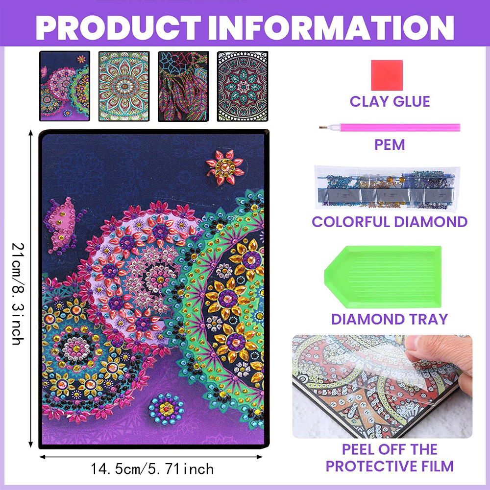 One mandala pattern, DIY irreg - Art Craft Notebook บทวิจารณ์และราคา