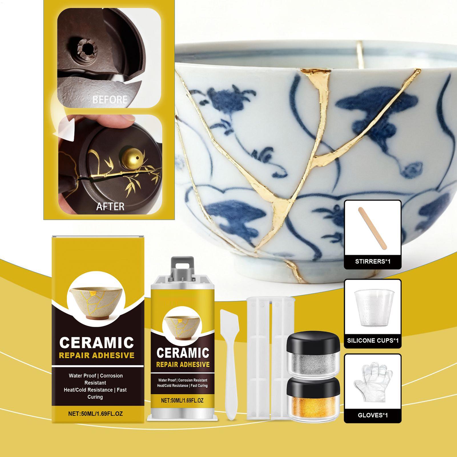 Porcelaine Repair Kit Gold Cer - Art Craft Glue บทวิจารณ์และราคา