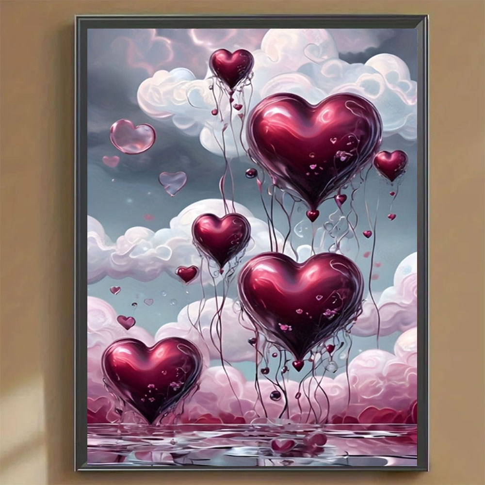 Red Love Balloon Diamond Paint - Art Craft Love บทวิจารณ์และราคา