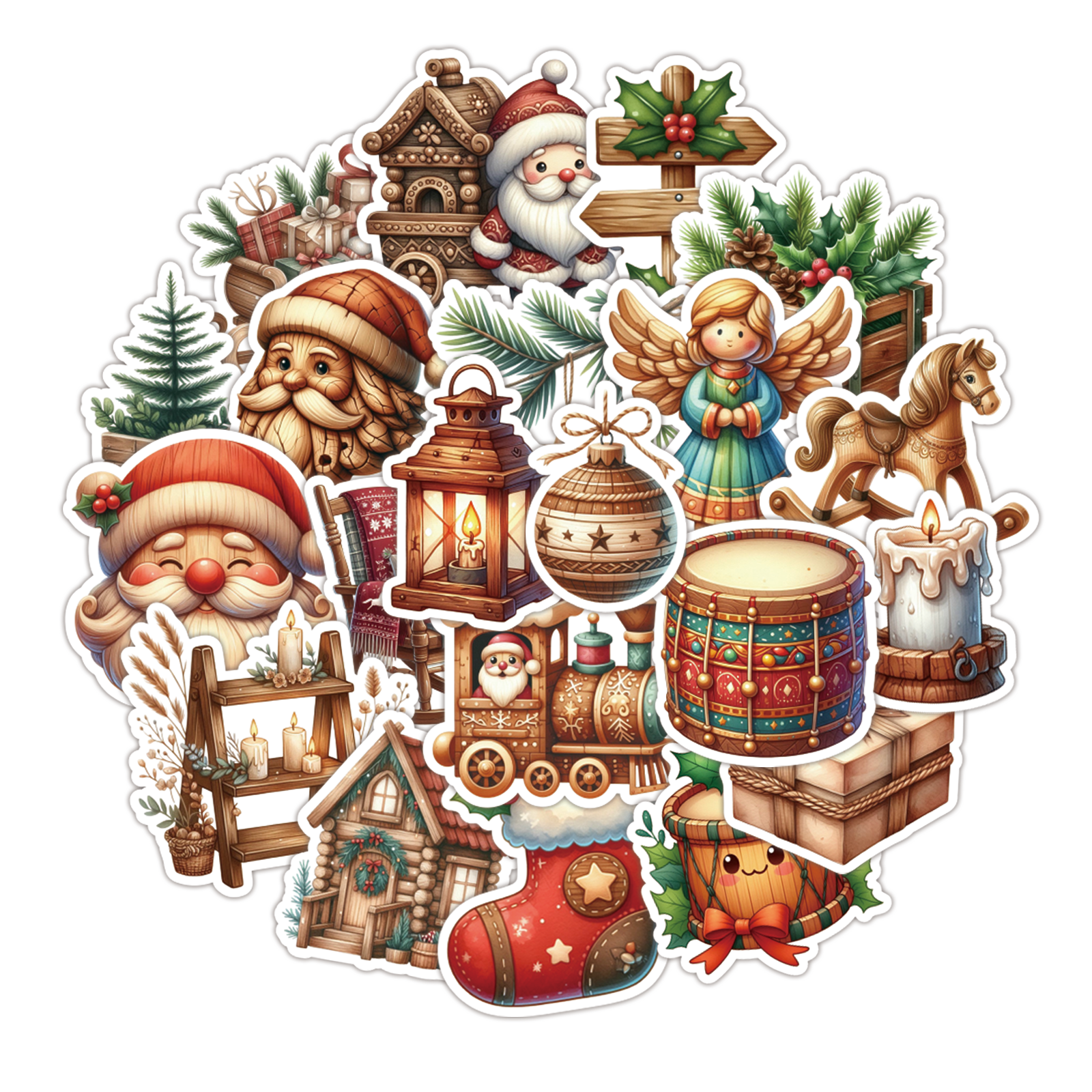 50PCS Winter Christmas Theme S - Art Craft Notebook บทวิจารณ์และราคา