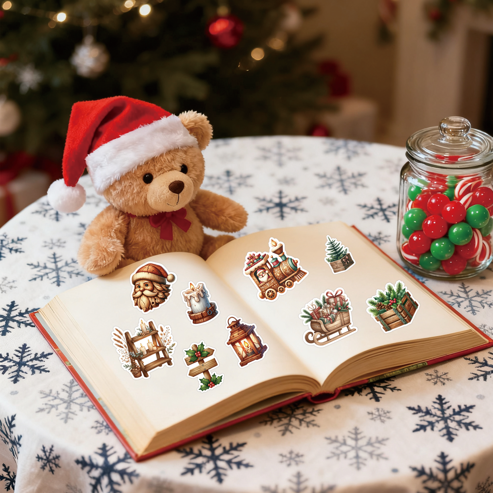 50PCS Winter Christmas Theme S - Art Craft Notebook บทวิจารณ์และราคา
