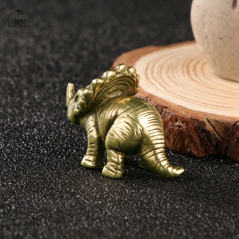 Solid Brass horned dinosaur Ju - Dinosaur And Craft บทวิจารณ์และราคา