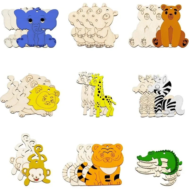 9pcs 9 Styles Zoo Animals Unfi - Art And Craft Zoo Animals บทวิจารณ์และราคา