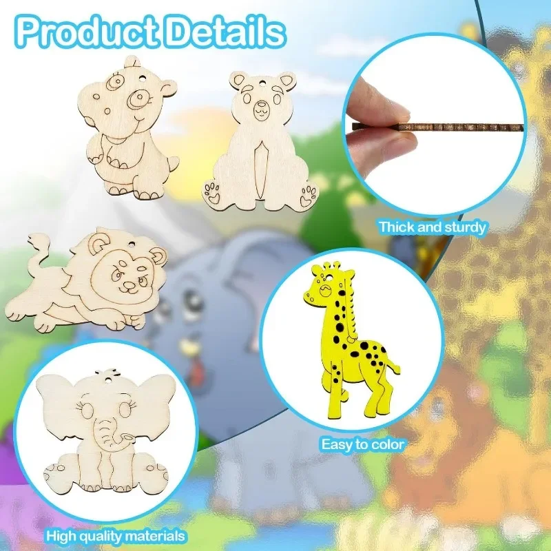 9pcs 9 Styles Zoo Animals Unfi - Art And Craft Zoo Animals บทวิจารณ์และราคา