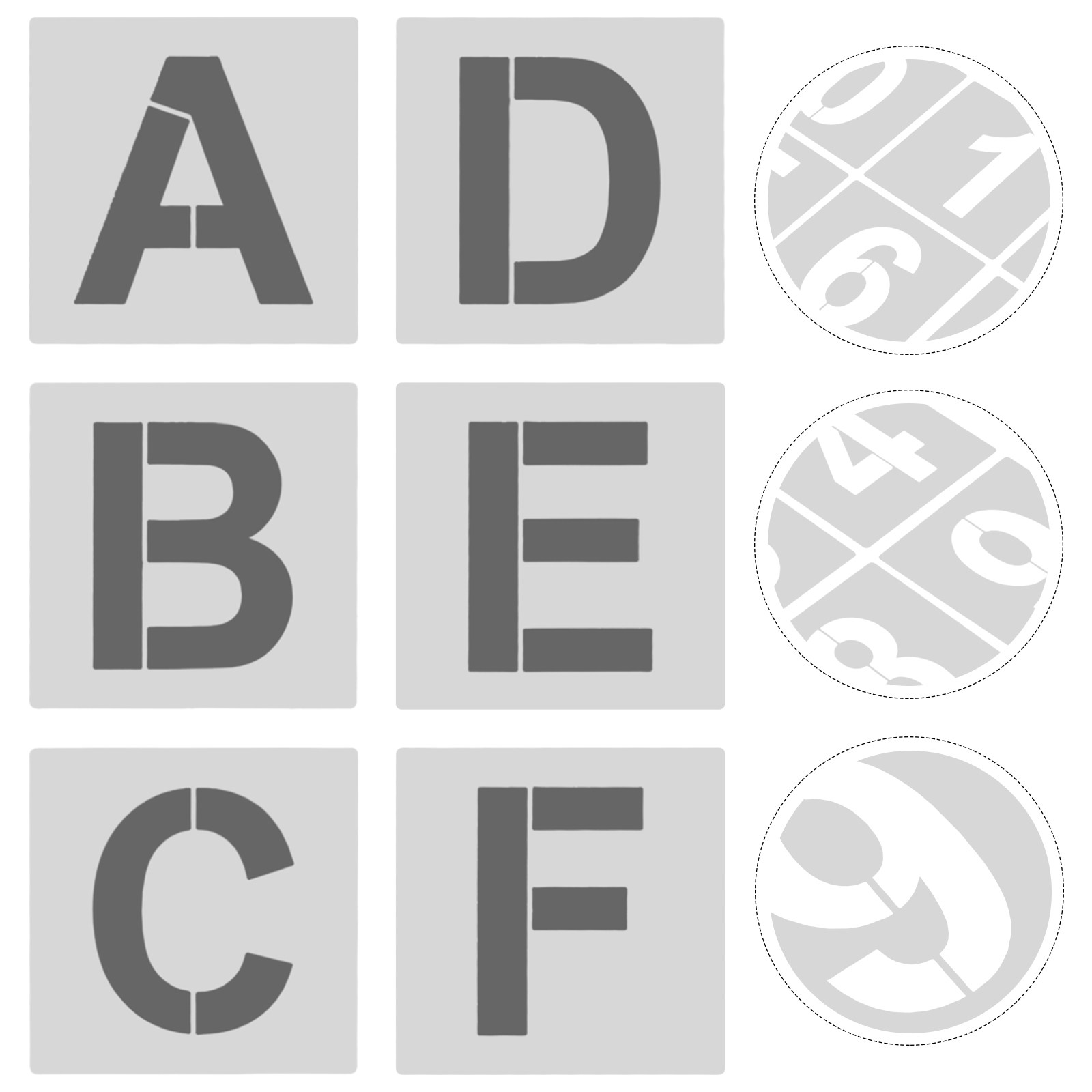 1Set Reusable Plastic Alphabet - Letter S Art Craft บทวิจารณ์และราคา
