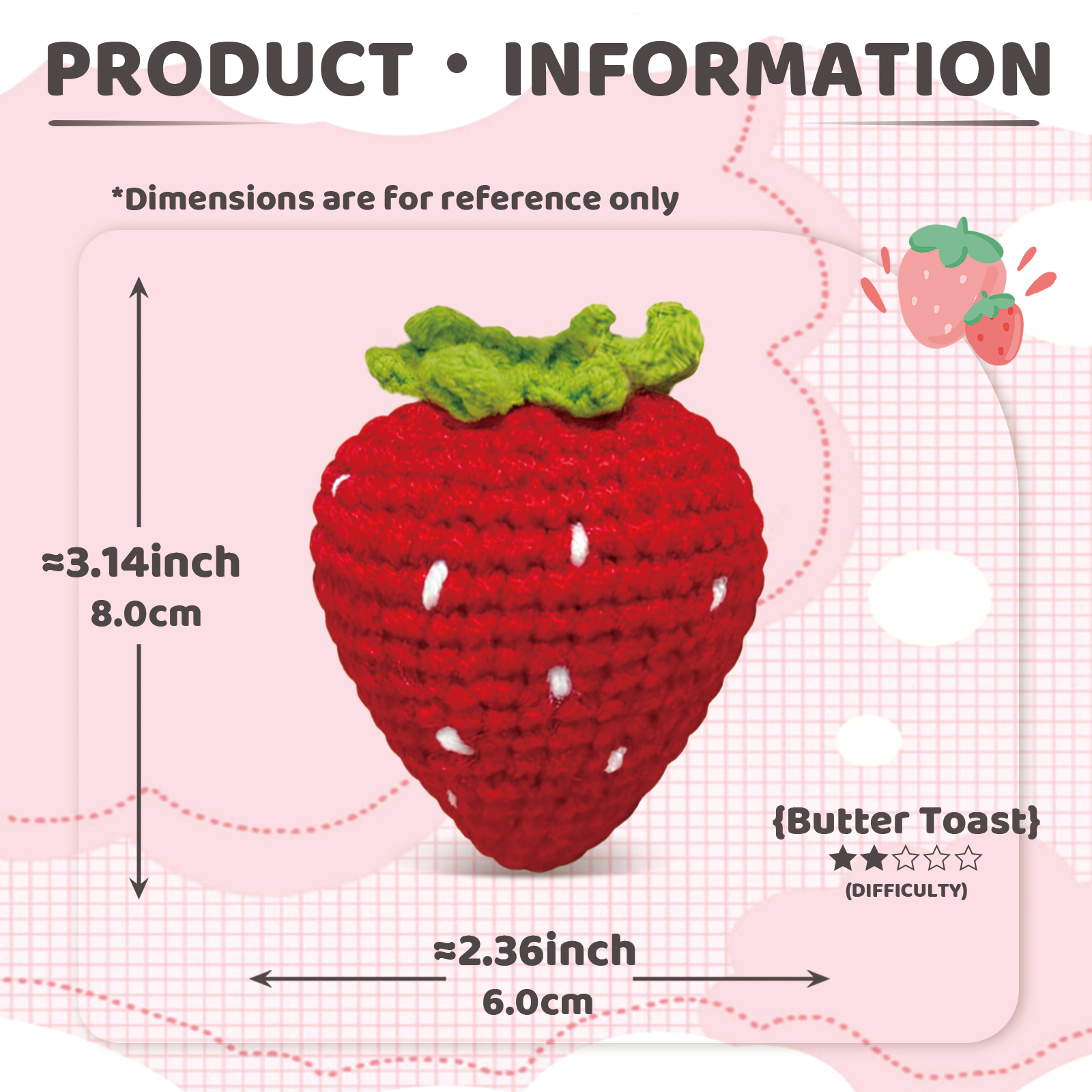 YAMAXIN 1PC Fruit Theme Croche - Art Craft Project บทวิจารณ์และราคา