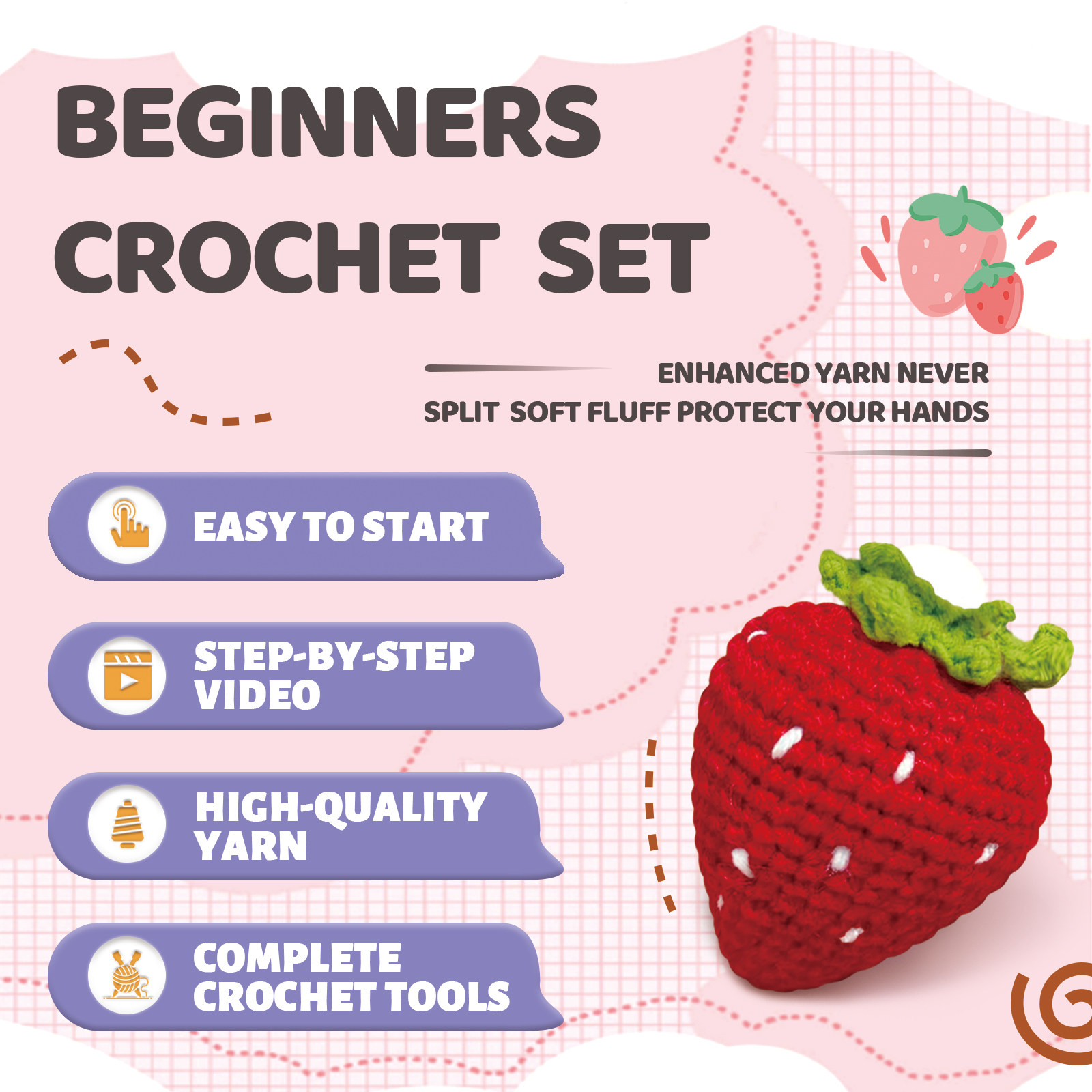 YAMAXIN 1PC Fruit Theme Croche - Art Craft Project บทวิจารณ์และราคา