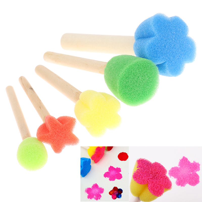 Kids Toddler Sponge Stamp Brus - Art Craft Notebook บทวิจารณ์และราคา