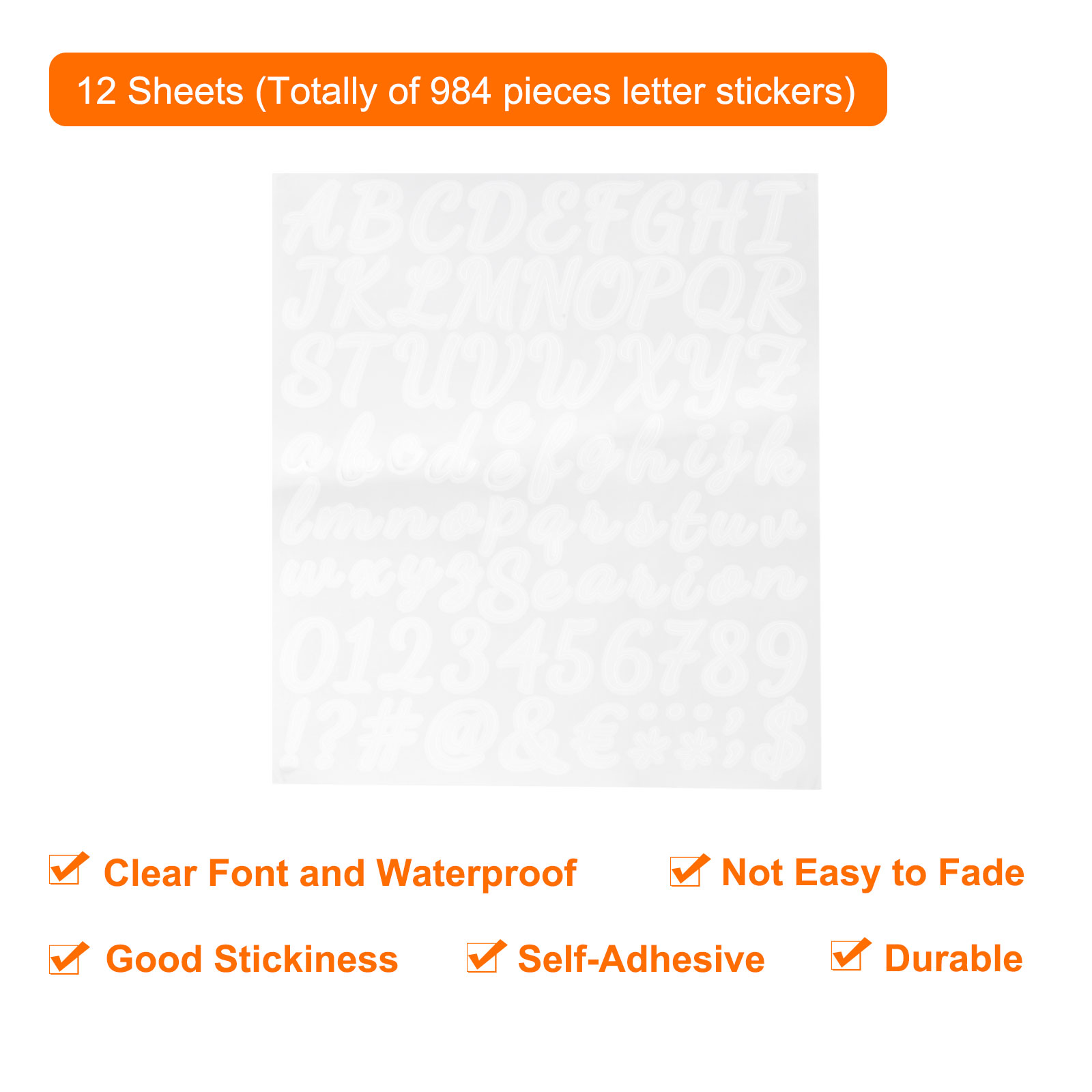 12Sheets Vinyl Letter Stickers - Art Craft Notebook บทวิจารณ์และราคา