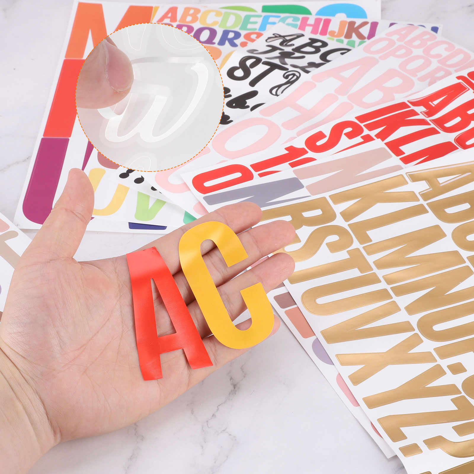 12Sheets Vinyl Letter Stickers - Art Craft Notebook บทวิจารณ์และราคา