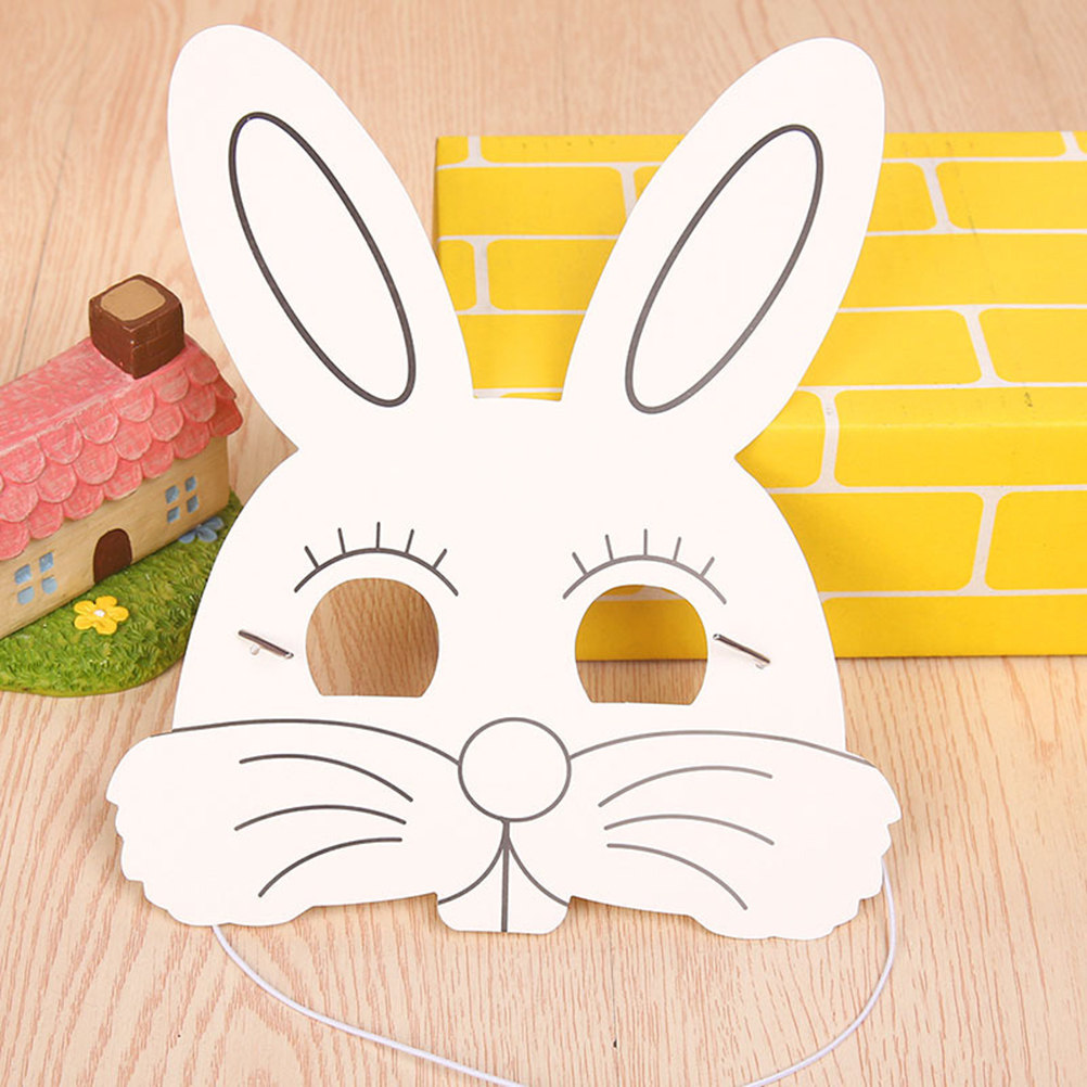 24Pcs Animal Mask Set Blank Pa - Art Craft Rabbit บทวิจารณ์และราคา